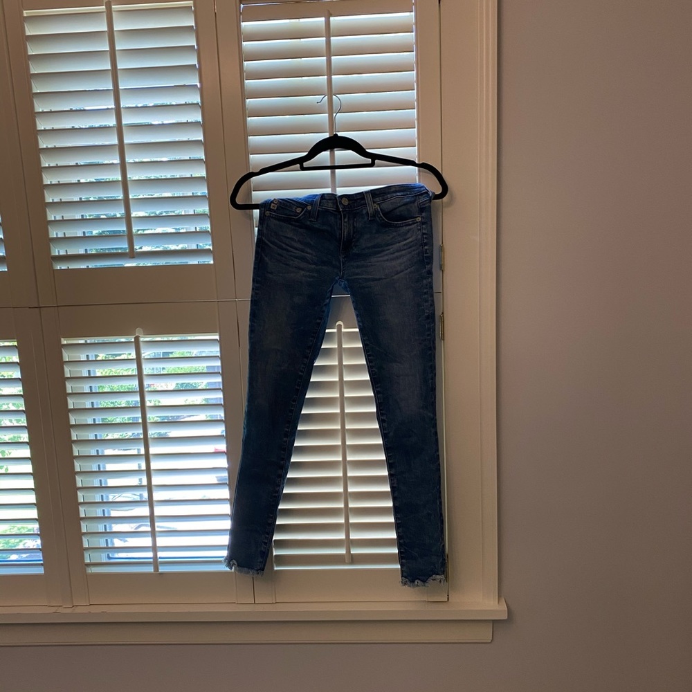 AG acid wash frayed jeans